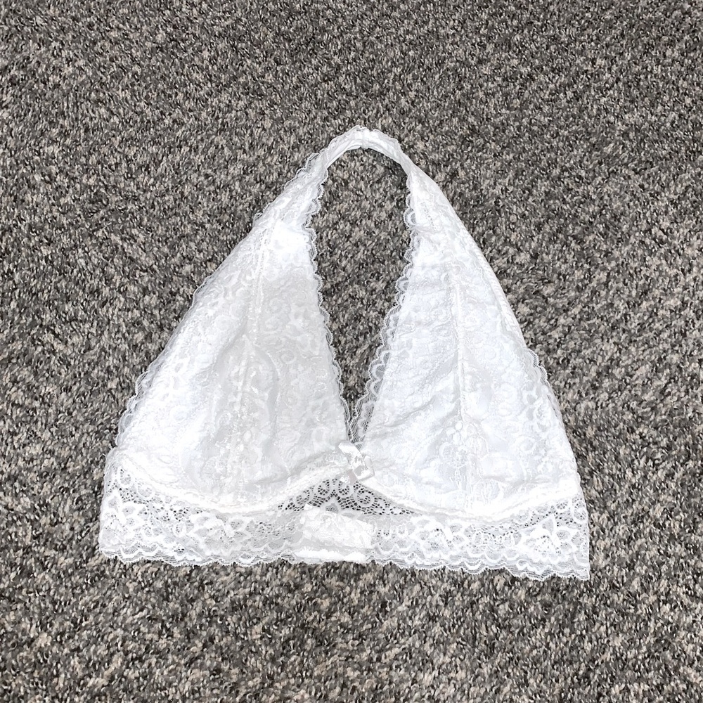 Floral Lace Halter Bralette